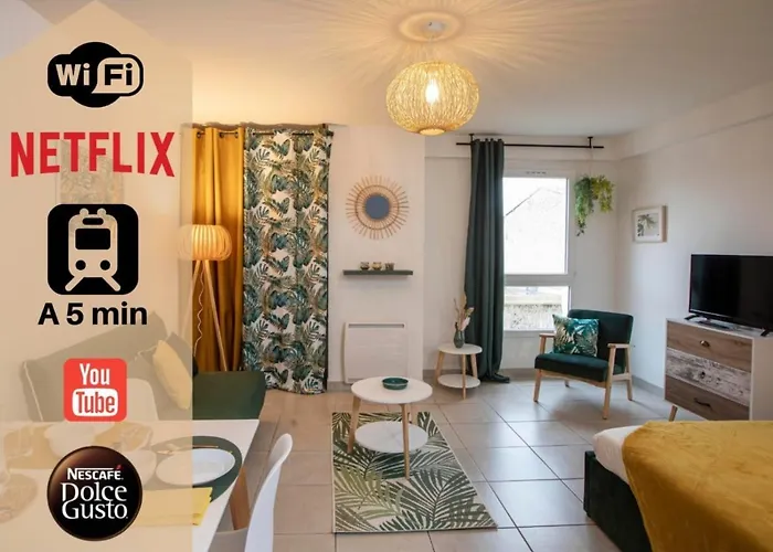 Studio Le Voltaire Sublime & Cosy Proche Gare De Sete